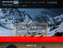 Tablet Screenshot of hotelpeakview.com